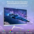 thumbnail image 3 of Z-EDGE 24 Inch 240Hz Gaming Monitor, FHD 1080P IPS Display, 1ms MPRT, AMD FreeSync, HDR Support, VESA Mount Compatible, White, 3 of 10