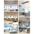 thumbnail image 5 of Footprint Fluorescent Light Covers for Ceiling Lights 4x2 feet,4 Pack Magnetic Light Filters for Classroom,Vintage Brown Black Please Remove Your Shoes Fluorescent Light Shade Panel for Office, 5 of 9