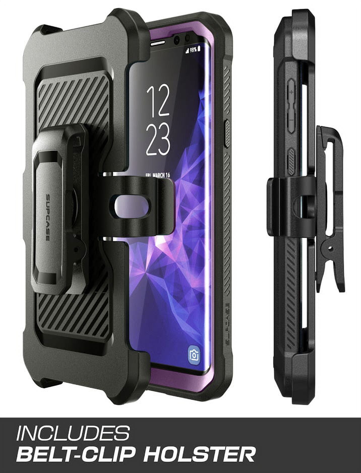 SUPCASE Unicorn Beetle Pro Series Case Designed for Galaxy S9, with Built-in Screen Protector Full-Body Rugged Holster Case for Galaxy S9 (2018 Release) (Violte)