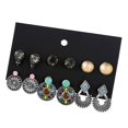 thumbnail image 3 of Worldwidelectro 6 par/set pendientes de tuerca con diamantes de imitación para mujer, pendientes bohemios a la moda 04 jinwen Aretes colgantes para mujer, 3 of 5