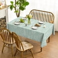 thumbnail image 2 of Spring Tablecloth 60×60 Inch, Sage Green Floral Herbs Washable Table Cover for Party Picnic Dinner Decor, 2 of 6