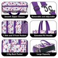 thumbnail image 3 of Teacher Tote Bag,Pioneer Flower Floral Print Pattern Teacher Utility Tote Bag,Large Work Tote Bags for Women with Multiple Pockets,Top Zipper Closure,13.8x10.6x6.7 Inch, 3 of 5