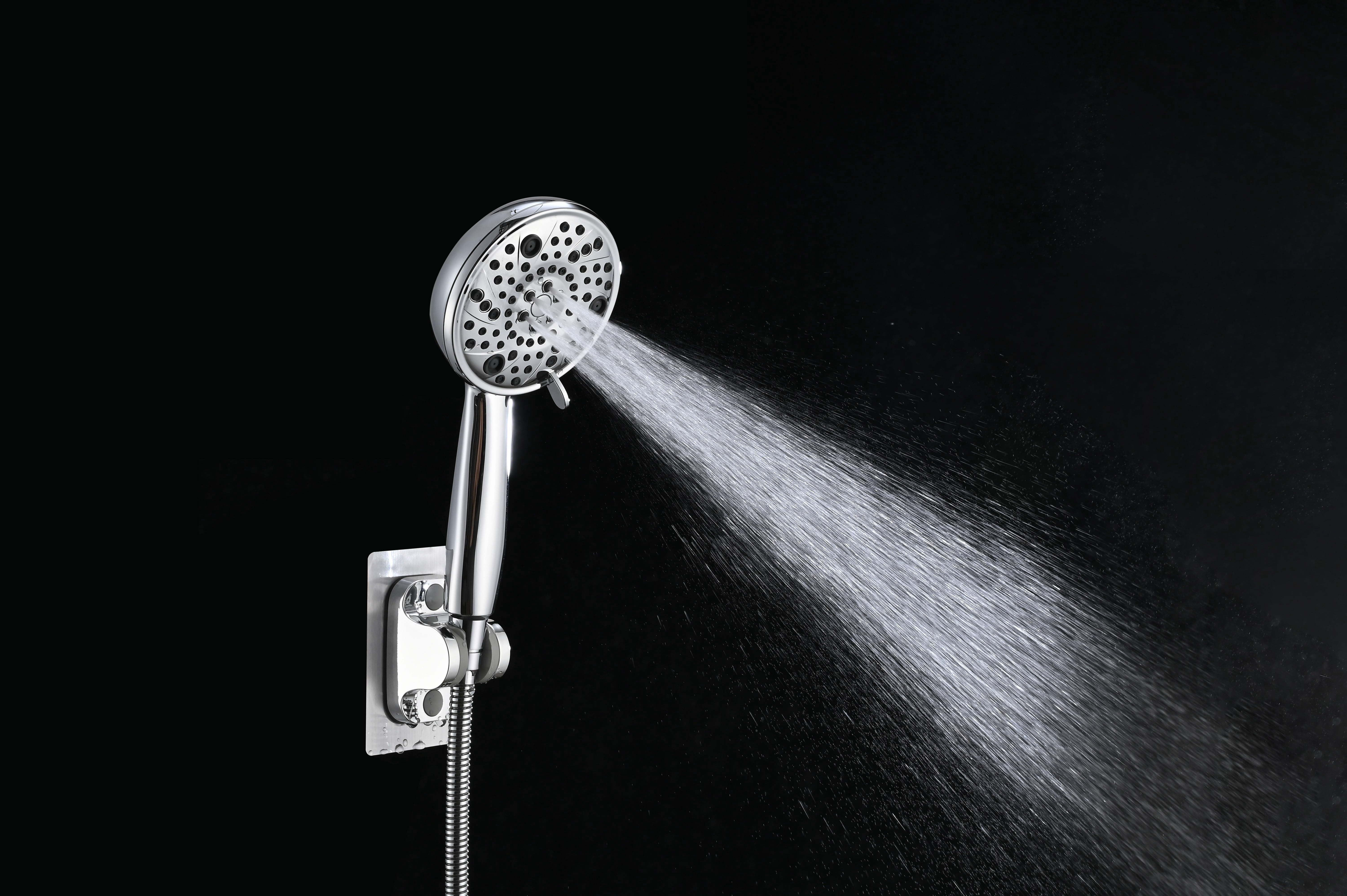 8-Setting High-Pressure Handheld Shower with Hose & Slip-On Diverter Tub Spout