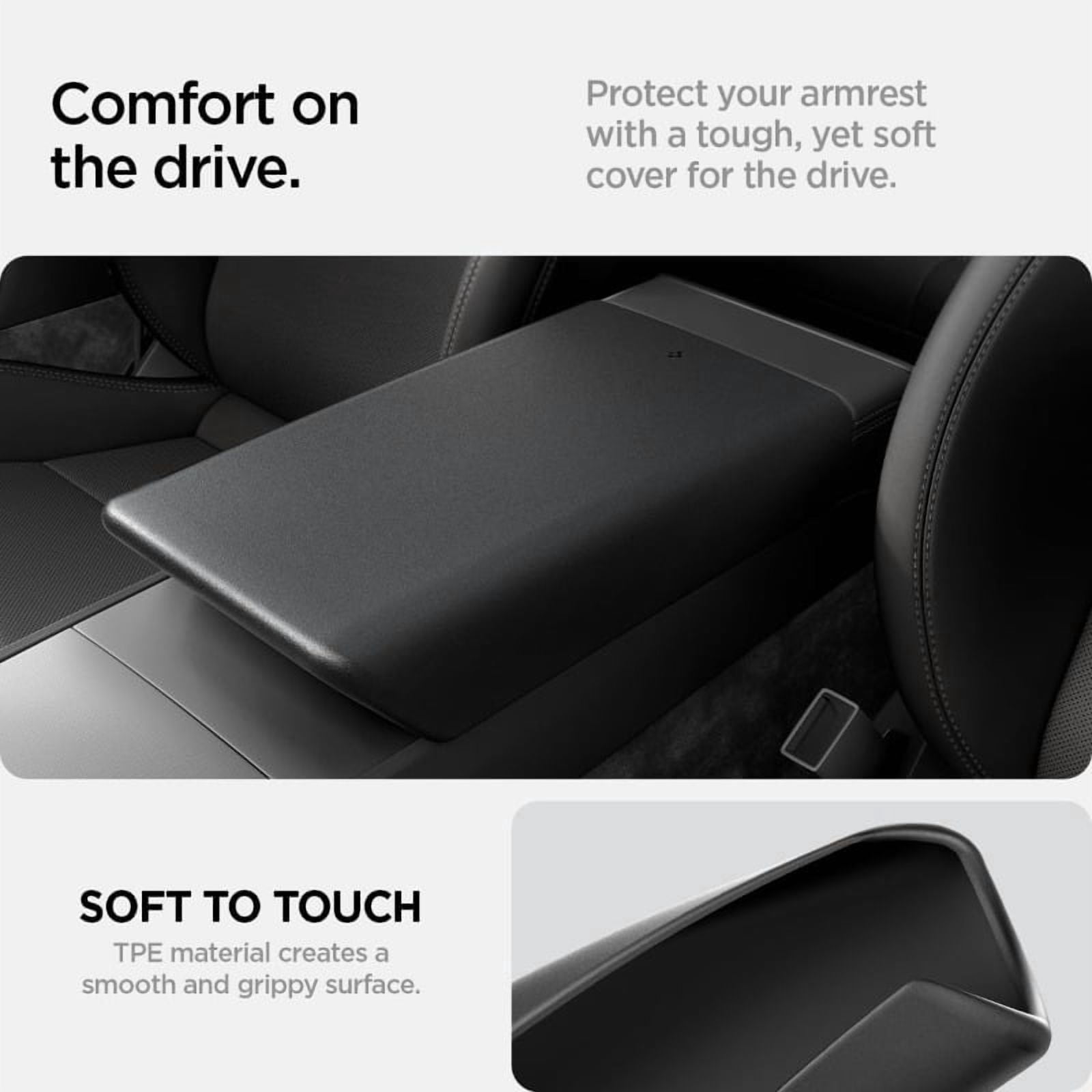 Rmrest Seat Covers for Tesla Model Y 2025 Juniper & Model 3 Highland 2024 - 2025, Black