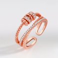 thumbnail image 2 of CUITING Anti Anxiety Rings For Women Men Unisex Adjustable Stacking Spinning Worry Ring, 2 of 5