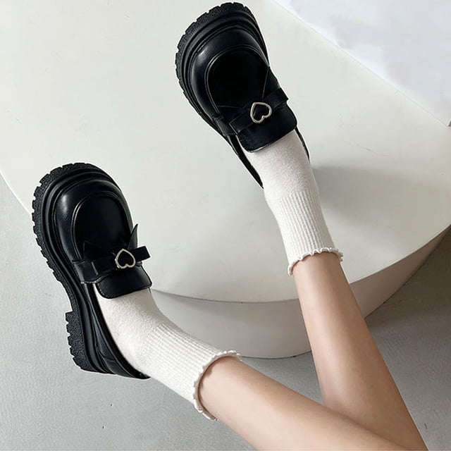 Cameland Chaussures Mary Rétro Françaises pour Femmes, Style Petit Parfum, Bout Rond, Perles, Plates, Décolleté Peu Profond, Cuir Verni Doux, Printemps