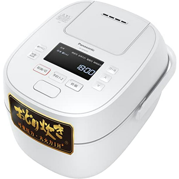 Panasonic SRMPW181W Rice Cooker, 1 sho, Variable Pressure & Large