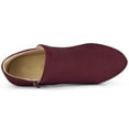 thumbnail image 4 of Unique Bargains Women's Round Toe Chunky Heels Ankle Heel Boots, 4 of 6