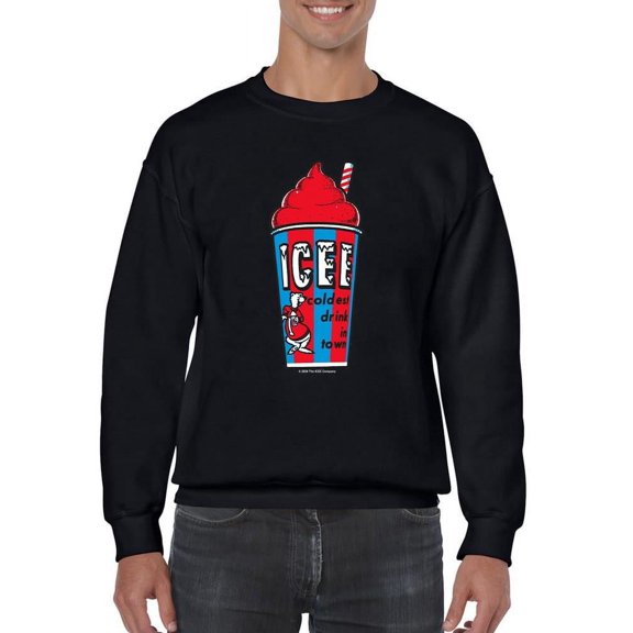 Classic Cup Design - Retro ICEE 'Coldest Drink In Town' Men's Sweatshirt