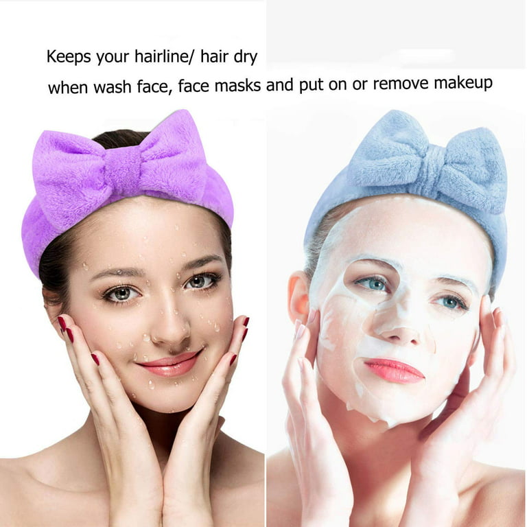 Women Wash Face Head Bands, Headband Fleece Face Wash