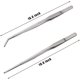 thumbnail image 2 of 2pcs Stainless Steel Reptile Feeding Long Tongs Tweezers For Reptile, Lizards, Gecko, Spider, Tarantula, 2 of 5