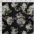thumbnail image 3 of Soimoi Floral Printed,Cuddle Minky Fabric, Sewing Fabric by The Yard 56 Inch Wide,Decorative Plush Soft Fabric, Baby Garments, Toys and Blankets, Black & Beige, 3 of 5