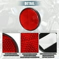 thumbnail image 3 of Unique Bargains 8 Pcs Rond Stick-on Sécurité Rayon Réflecteur Réfléchissant Auto-Adhésif pour Moto Vélo Vélo Rouge, 3 of 6