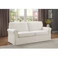 thumbnail image 2 of OSP Home Furnishings Ashton Slip Cover Sofa inÂ&nbsp;Ivory Fabric, 2 of 7