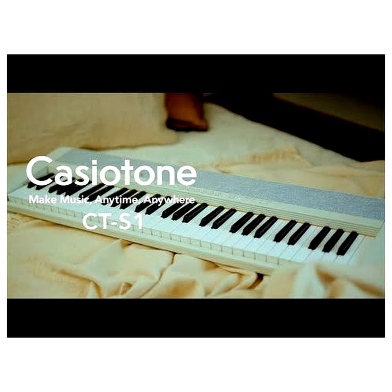 Casio CTS1 61-Key Portable Electronic Keyboard, Compact, Black