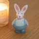 thumbnail image 1 of CaiYueKe Easter Bunny Figurine Resin Home Decor Tabletop Shelf Statue Spring Holiday Decoration Gift for Party Favors Centerpiece Cute Rabbit Ornament, 1 of 7