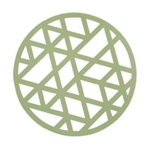 12" x 12" Sage Green Round Cardstock Chargers - 24 Pieces