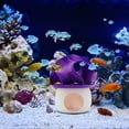 thumbnail image 6 of Aquarium Mushroom House, Resin Fish Tank Ornament and Landscape Decoration for Underwater Betta Cave Shelter and Aquatic Habitat 2.9x3.7 Inches, Pink, 6 of 6