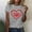 Gray, variant on HaoXianJian Valentines Day Shirts Women Cute Heart Print Shirt Casual Valentines Top for Women Short Sleeve Love Letter Graphic Tees Tops Crewneck Pullover T-Shirts Size 2X 3X