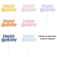 thumbnail image 2 of Palillos para decorar tartas de cumpleaños con purpurina, mini adornos para cupcakes con monograma para adornos de plástico coloridos para cupcakes, adecuados para cumpleaños: 1.º, 10.º, 13.º, 16.º,, 2 of 5