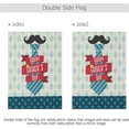 thumbnail image 2 of Happy Father''s Day Garden Flag 12 x 18 Double Sided, Happy Father''s Day House Yard Flags Tie Beard Love Dad Outdoor Indoor Banner for Party Home Decorations, 2 of 5