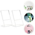 thumbnail image 6 of SENSETH 3Pcs Clear Acrylic Vertical Slant Display Stand for Office, Restaurant & Events, 6 of 7