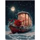 thumbnail image 1 of Diy Diamond Painting 5D Amusement Park Ferris Wheel Scenery Full Square Round Drill Embroidery Mosaic Flower Cross Stitch EE3227round 80X110cm Gao Jinjia LED, 1 of 2