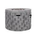 thumbnail image 6 of Kaur Outdoor Lightweight Concrete Circular Fire Pit, Gray, 6 of 11