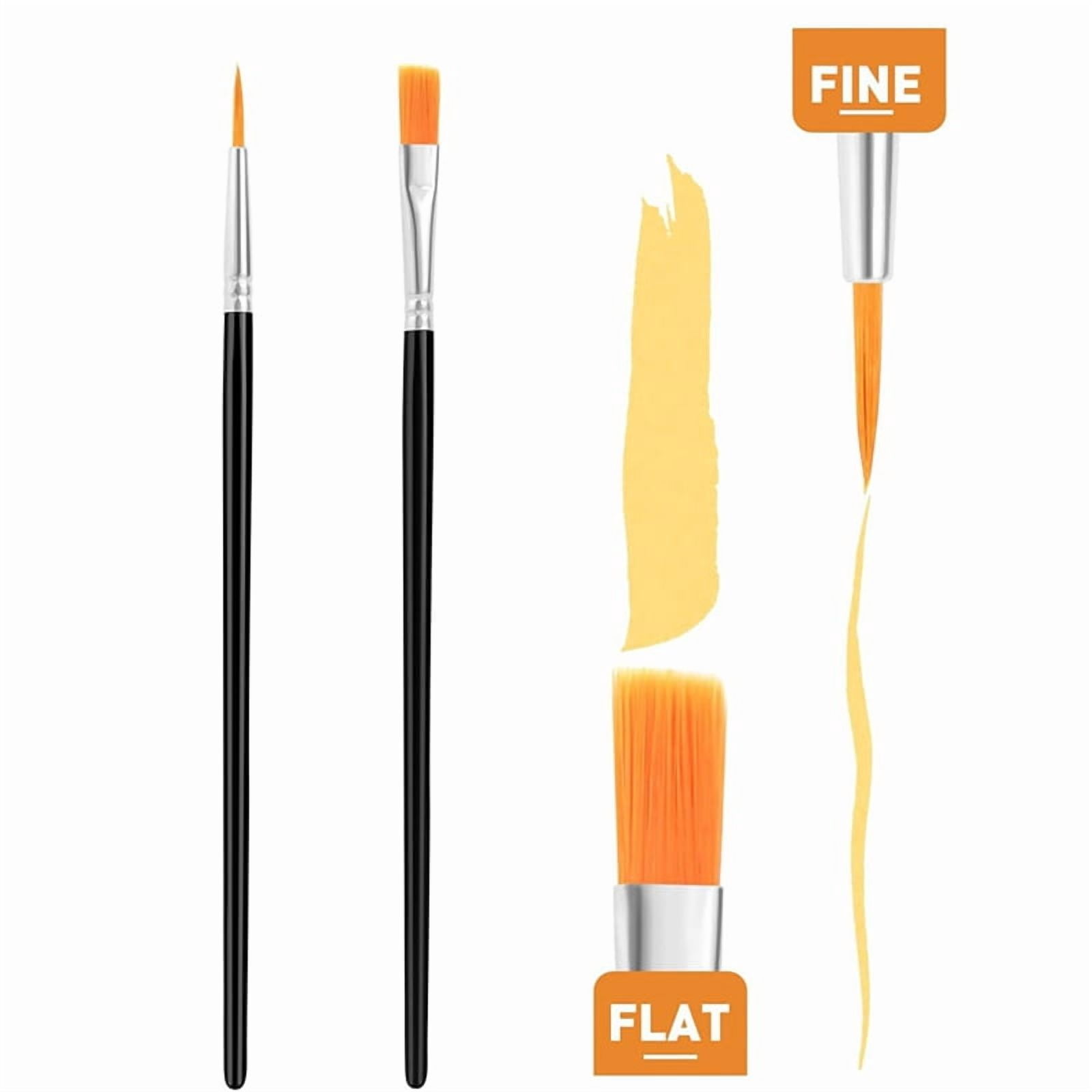 Paint Brushes,320Pcs Nylon Paint Brushes Acrylic Paint Brushes,Craft Acrylic Paint Brushes for Classroom Oil Watercolor