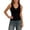 Black, variant on Uobin Tank Tops for Women V Neck Ribbed Knit Slim Fitted Sleeveless Basic Tee Tanks Casual Summer Clothes 2026