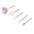 thumbnail image 1 of 5 Unids/set Brocas de Uñas Brocas de Limpieza de Cutículas de Metal de Cerámica para Removedor de Gel Duro Acrílico para Manicura Pedicura Pulido Molino Cortador Limas de Uñas, 1 of 5