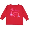 thumbnail image 3 of Inktastic My Nanny Loves Me Girls Long Sleeve Toddler T-Shirt, 3 of 5