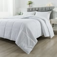 thumbnail image 4 of Yalamila White Comforter All Season Down Alternative Comforter,Hotel Luxury Stitch Quilted Duvet Insert with Tabs,Solid,Twin Size, 4 of 9