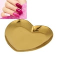 thumbnail image 4 of Large Heart Shaped Stainless Steel Palette for Makeup, Nails, and Art Mixing Tray, 4 of 8