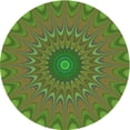 thumbnail image 1 of Ahgly Company Indoor Square Patterned Pea Green Area Rugs, 3' Square, 1 of 6