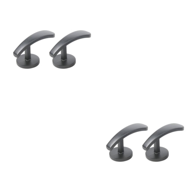 Wosthever 2 uds., gancho de Metal montado Retro, colgador de pared, soporte de cortina, accesorios de decoración para el hogar, dormitorio, Negro 2piezas