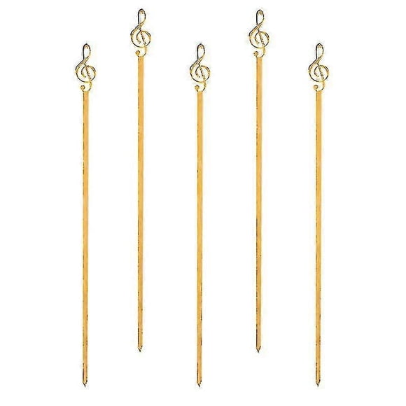 5pcs Stainless Steel Barbecue Sticks Flat Barbecue Meat Skewer Needles