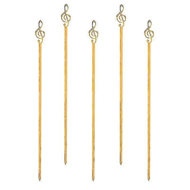 5pcs Stainless Steel Barbecue Sticks Flat Barbecue Meat Skewer Needles