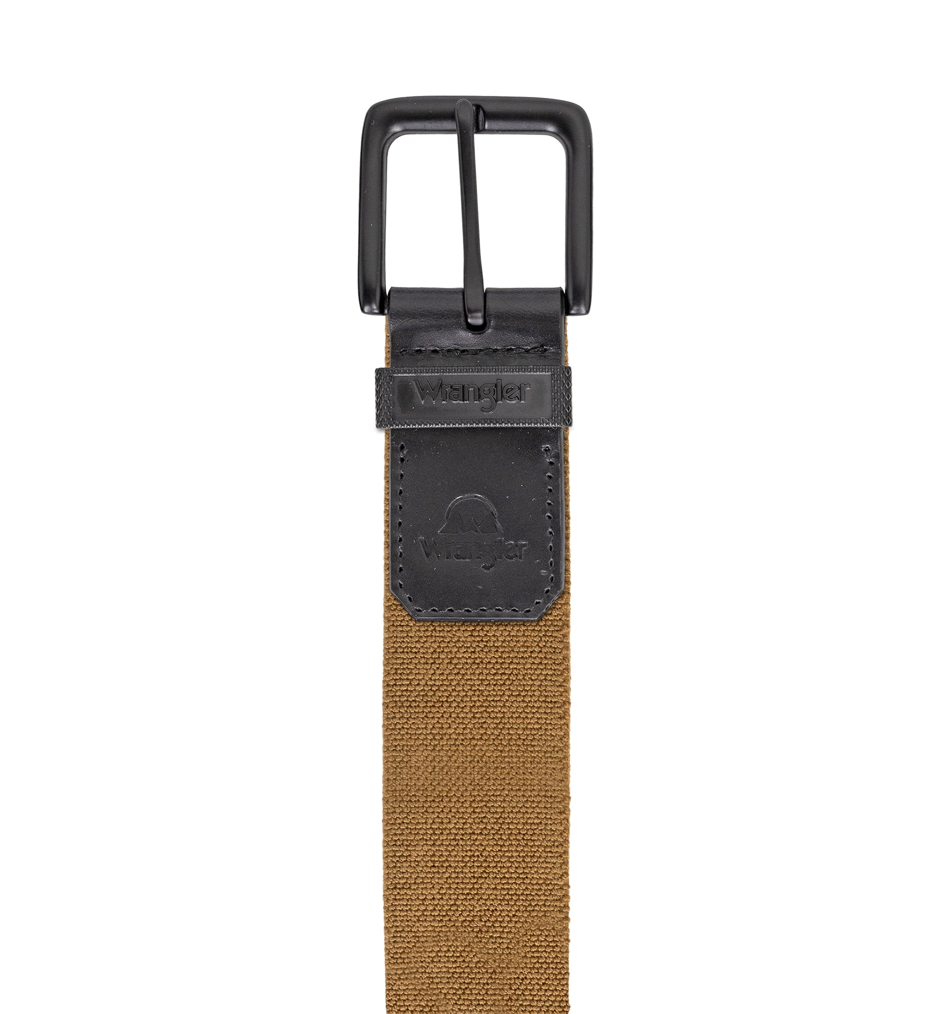 Men's Wrangler 38mm Stretch Webbing Belt with Leather Trim