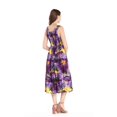 thumbnail image 3 of Robe Hawaïenne Élastique Luau Coucher de Soleil Violet, 3 of 4