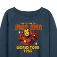 thumbnail image 3 of Marvel Iron Man - Band Tee Style - Women's French Terry Pullover Long Sleeve Shirt, 3 of 5
