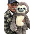 thumbnail image 3 of Big Plush® Stuffed Sloth 30 inches Tall Soft 77 cm Big Plush Jumbo Stuffed Animal Gray Color, 3 of 8