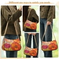 thumbnail image 4 of FORMRS Womens Shoulder Bag with Chain Strap Clutch Purse Cute Tote Handbag, Orange Abstract Floral, 4 of 7