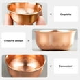 thumbnail image 3 of NUOLUX Vaso Decorativo De Cobre Rosa Dorado Para Ofrecer Con Exquisito Y Resistente Para Uso En Casa, 3 of 8
