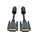 Eaton Tripp Lite Series DVI-D (m) (DVI-D 6 ft DVI Dual Link Cable, Digital TMDS Monitor Cable M/M), (1.83 M) - Câble DVI - à DVI-D (M) - 6 ft - Moulé – image 2 sur 6