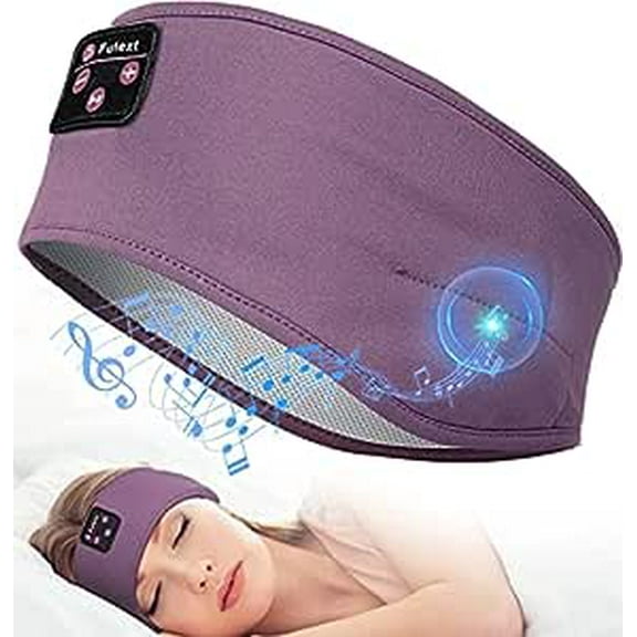Fulext Sleep Headphones Bluetooth Headband,Sleeping Headphones Sports Headband Headphones, Long Time Play Sleeping Headsets with Built in Speakers Perfect for Workout,Running,Yoga