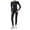 Black, variant on Women's Thermal Underwear Set High Performance Sports Base Layer for Fitness Cycling Ski Yoga Activities with Breathable Comfort