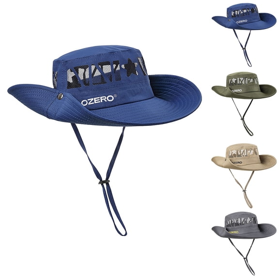 UPF 50 Sun Protection Bucket Hat for Men Women Wide Brim Outdoor Fishing Cap with Mesh Ventilation Foldable Summer Hiking Hat Green One Size