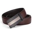 thumbnail image 4 of Cinturón de piel de vaca con hebilla automática para hombre, electroforesis, negro, doble cara, dos capas, cinturón de piel de vaca, cinturón de cuero exclusivo para hombre, 4 of 5