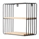 thumbnail image 1 of Estantes flotantes Estantes colgantes montados en la pared para decoración de paredes, almacenamiento | Soporte de metal y estante de pared de madera para sala de estar, dormitorio, baño, cocina, 1 of 5